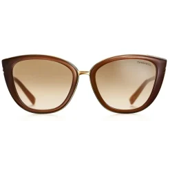 Tiffany & Co. - Square Sunglasses - Opal Beige Brown Silver - Tiffany T Collection - Tiffany & Co. Eyewear - Avvenice