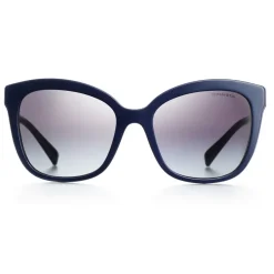 Tiffany & Co. - Square Sunglasses - Blue Silver Gray - Tiffany Diamond Point Collection - Tiffany & Co. Eyewear - Avvenice