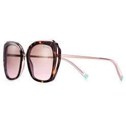 Tiffany & Co. - Square Sunglasses - Tortoise Light Pink Brown - Tiffany Infinity Collection - Tiffany & Co. Eyewear - Avvenice