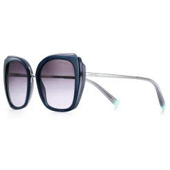 Tiffany & Co. - Square Sunglasses - Blue Silver Gray - Tiffany Infinity Collection - Tiffany & Co. Eyewear - Avvenice
