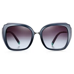 Tiffany & Co. - Square Sunglasses - Blue Silver Gray - Tiffany Infinity Collection - Tiffany & Co. Eyewear - Avvenice
