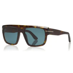 Tom Ford - Alessio Sunglasses - Squared Acetate Sunglasses - Havana - FT0699 - Sunglasses - Tom Ford Eyewear - Avvenice