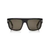 Tom Ford - Alessio Sunglasses - Squared Acetate Sunglasses - Black - FT0699 - Sunglasses - Tom Ford Eyewear - Avvenice