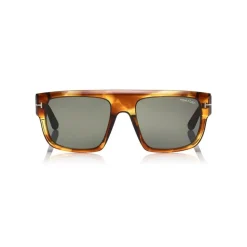 Tom Ford - Alessio Sunglasses - Squared Acetate Sunglasses - Brown - FT0699 - Sunglasses - Tom Ford Eyewear - Avvenice