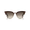 Tom Ford - Alexandra Sunglasses - Cat-Eye Acetate Sunglasses - Brown Wood - FT0607 - Sunglasses - Tom Ford Eyewear - Avvenice