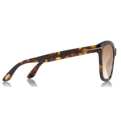 Tom Ford - Amarra Sunglasses - Squared Acetate Sunglasses - Dark Havana - FT0502 - Sunglasses - Tom Ford Eyewear - Avvenice