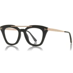 Tom Ford - Anna Optical Glasses - Cat-Eye Acetate Optical Glasses - Black - FT0575-O - Optical Glasses - Tom Ford Eyewear - Avvenice