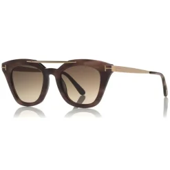 Tom Ford - Anna Sunglasses - Cat-Eye Acetate Sunglasses - Light Havana - FT0575 - Sunglasses - Tom Ford Eyewear - Avvenice