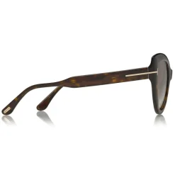 Tom Ford - Anya Sunglasses - Cat-Eye Acetate Sunglasses - Dark Havana - FT0762 - Sunglasses - Tom Ford Eyewear - Avvenice