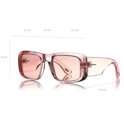 Tom Ford - Aristotele Sunglasses - Square Acetate Sunglasses - FT0731 - Pink - Tom Ford Eyewear - Avvenice
