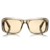 Tom Ford - Aristotele Sunglasses - Square Acetate Sunglasses - FT0731 - Grey - Tom Ford Eyewear - Avvenice