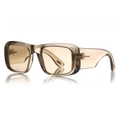 Tom Ford - Aristotele Sunglasses - Square Acetate Sunglasses - FT0731 - Grey - Tom Ford Eyewear - Avvenice