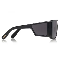 Tom Ford - Atticus Sunglasses - Oversize Rectangular Acetate Sunglasses - FT0710 - Black - Tom Ford Eyewear - Avvenice