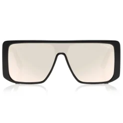 Tom Ford - Atticus Sunglasses - Oversize Rectangular Acetate Sunglasses - FT0710 - Black Smoke - Tom Ford Eyewear - Avvenice