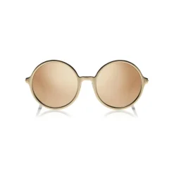 Tom Ford - Ava Sunglasses - Round Metal Sunglasses - Rose Gold Brown - FT0572 - Sunglasses - Tom Ford Eyewear - Avvenice