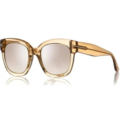 Tom Ford - Beatrix Sunglasses - Square Acetate Sunglasses - Champagne - FT0613 - Sunglasses - Tom Ford Eyewear - Avvenice