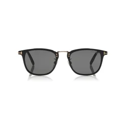 Tom Ford - Beau Sunglasses - Squared Acetate Sunglasses - Black - FT0672 - Sunglasses - Tom Ford Eyewear - Avvenice