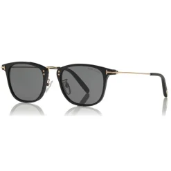 Tom Ford - Beau Sunglasses - Squared Acetate Sunglasses - Black - FT0672 - Sunglasses - Tom Ford Eyewear - Avvenice