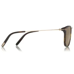 Tom Ford - Beau Sunglasses - Squared Acetate Sunglasses - Dark Havana - FT0672 - Sunglasses - Tom Ford Eyewear - Avvenice