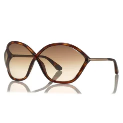 Tom Ford - Bella Sunglasses - Oversized Round Acetate Sunglasses - FT0529 - Havana - Tom Ford Eyewear - Avvenice