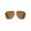 Tom Ford - Benton Sunglasses - Navigator Style Sunglasses - Rose Gold Brown - FT0693 - Sunglasses - Tom Ford Eyewear - Avvenice