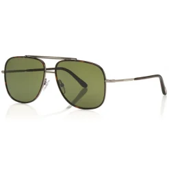 Tom Ford - Benton Sunglasses - Navigator Style Sunglasses - Ruthenium Green - FT0693 - Sunglasses - Tom Ford Eyewear - Avvenice