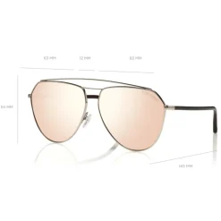Tom Ford - Binx Sunglasses - Pilot Metal Sunglasses - Palladium - FT0681 - Sunglasses - Tom Ford Eyewear - Avvenice