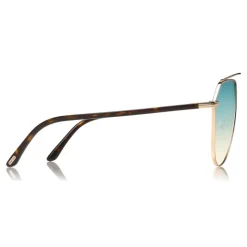 Tom Ford - Binx Sunglasses - Pilot Metal Sunglasses - Rose Gold - FT0681 - Sunglasses - Tom Ford Eyewear - Avvenice