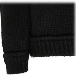 Tom Ford - Black Alpaca Roll Neck Knitted Sweater - Tom Ford Exclusive Luxury Collection - Avvenice