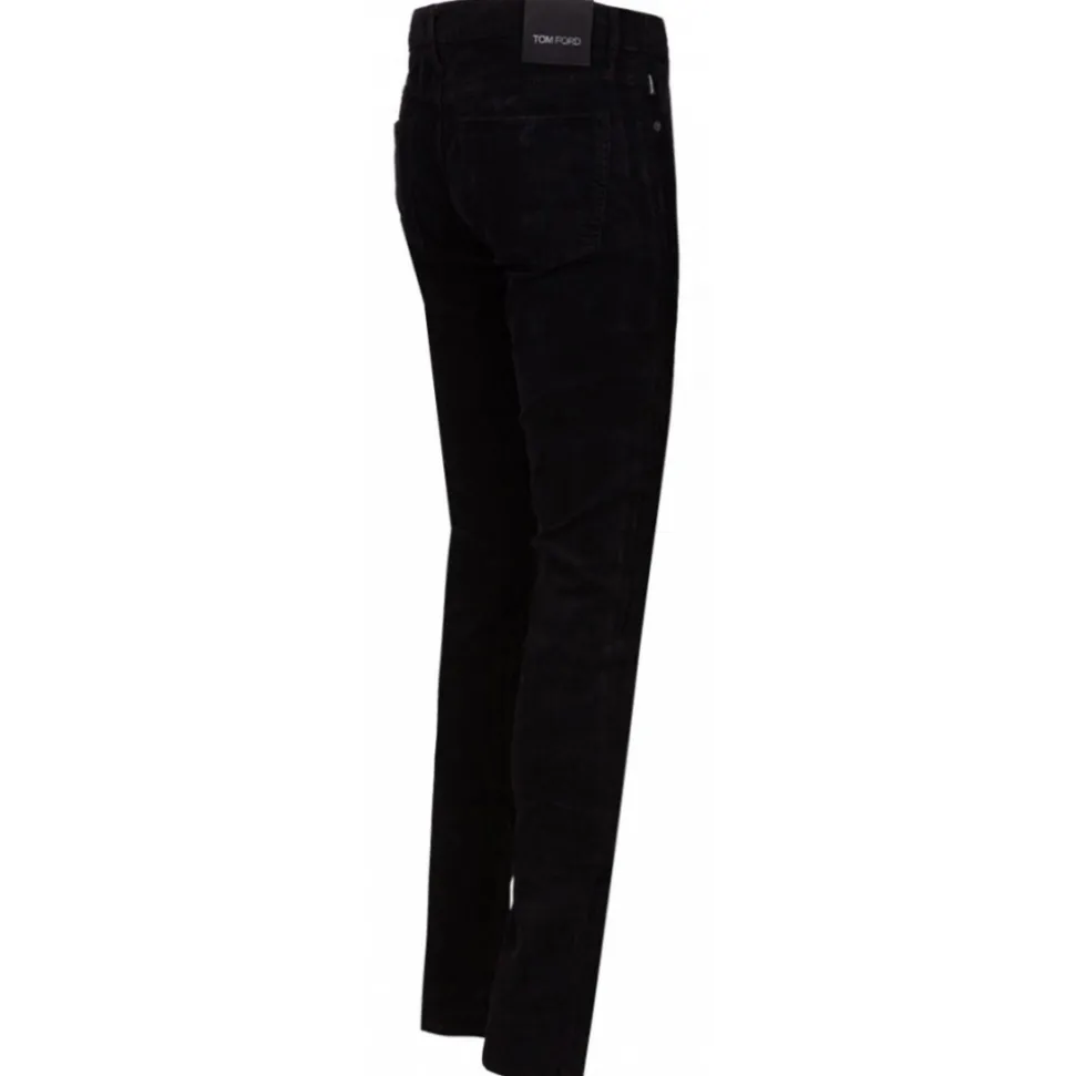 Tom Ford - Black Corduroy Skinny Trousers - Tom Ford Exclusive Luxury Collection - Avvenice