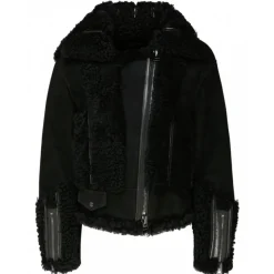 Tom Ford - Black Shearling Zip Up Jacket - Tom Ford Exclusive Luxury Collection - Avvenice
