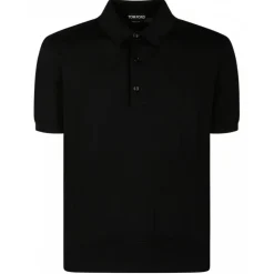 Tom Ford - Black Short Sleeves Polo Shirt - Tom Ford Exclusive Luxury Collection - Avvenice