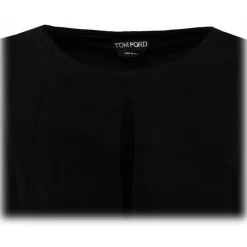 Tom Ford - Black Stretch Midi Dress - Tom Ford Exclusive Luxury Collection - Avvenice