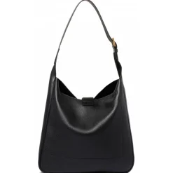 Tom Ford - Black Tara Crazy Shoulder Bag - Tom Ford Exclusive Luxury Collection - Avvenice