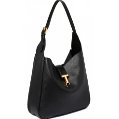 Tom Ford - Black Tara Crazy Shoulder Bag - Tom Ford Exclusive Luxury Collection - Avvenice