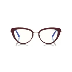 Tom Ford - Block Optical Glasses - Cat-Eye Metal Optical Glasses - Violet - FT5580-B - Optical Glasses - Tom Ford Eyewear - Avvenice