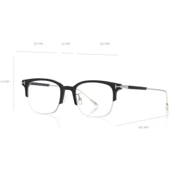 Tom Ford - Blue Block Browline Optical Glsses - Browline Optical Glsses - Blue - FT5645-D - Optical Glsses - Tom Ford Eyewear - Avvenice