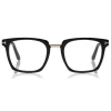 Tom Ford - Blue Block Optical Glasses - Square Acetate Optical Glasses - Black - FT5523-B - Optical Glasses - Tom Ford Eyewear - Avvenice