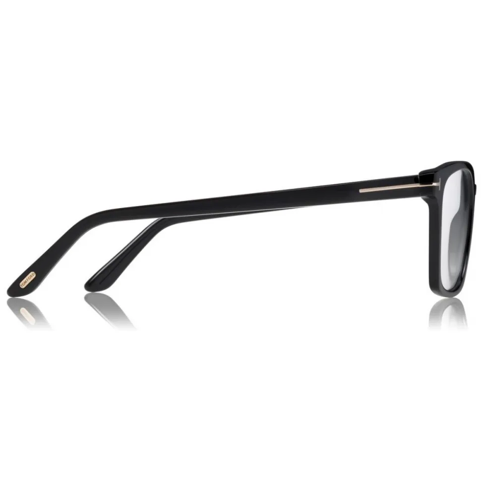 Tom Ford - Blue Block Optical Glasses - Square Acetate Optical Glasses - Black - FT5523-B - Optical Glasses - Tom Ford Eyewear - Avvenice