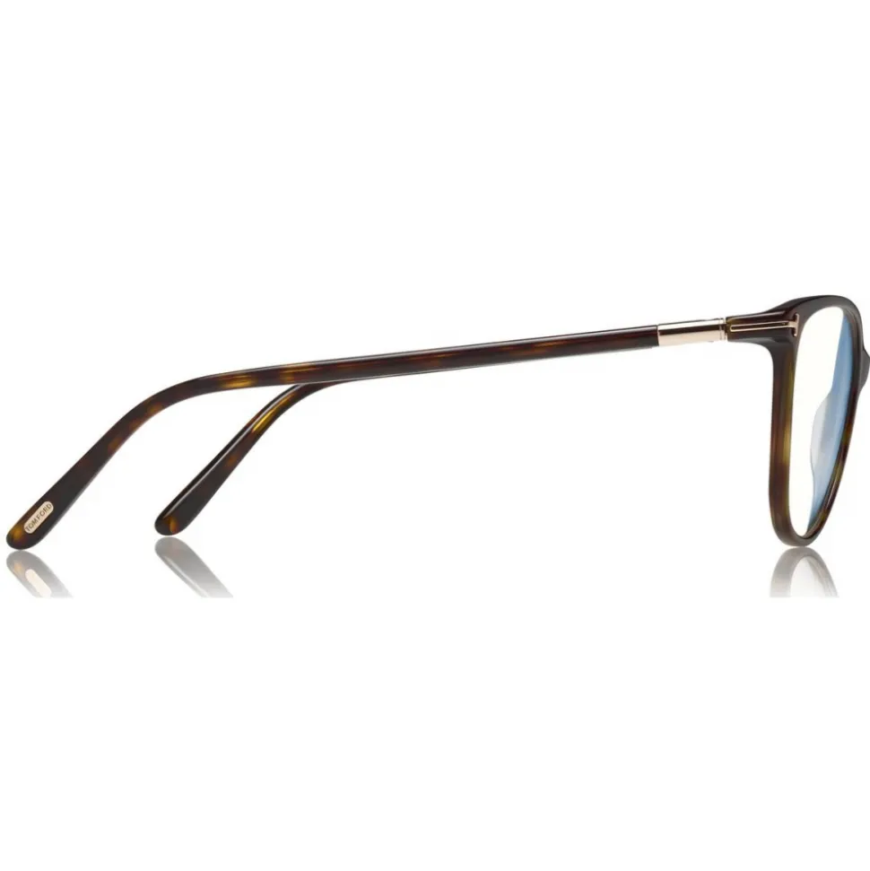 Tom Ford - Blue Block Optical Glasses - Round Optical Glasses - Havana - FT5616-B - Optical Glasses - Tom Ford Eyewear - Avvenice
