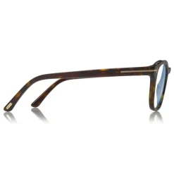 Tom Ford - Blue Block Optical Glasses - Round Optical Glasses - Havana - FT5532-B - Optical Glasses - Tom Ford Eyewear - Avvenice