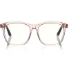 Tom Ford - Blue Block Optical Glasses - Round Optical Glasses - Pink White - FT5481-B - Optical Glasses - Tom Ford Eyewear - Avvenice
