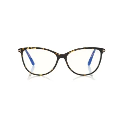 Tom Ford - Blue Block Optical Glasses - Round Optical Glasses - Dark Havana - FT5616-B - Optical Glasses - Tom Ford Eyewear - Avvenice