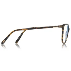 Tom Ford - Blue Block Optical Glasses - Round Optical Glasses - Dark Havana - FT5616-B - Optical Glasses - Tom Ford Eyewear - Avvenice