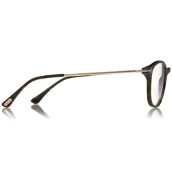 Tom Ford - Blue Block Optical Glasses - Round Optical Glasses - Dark Havana - FT5553-B - Optical Glasses - Tom Ford Eyewear - Avvenice