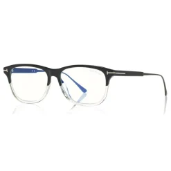 Tom Ford - Blue Block Optical Glasses - Square Optical Glasses - Black Crystal - FT5589-B - Optical Glasses - Tom Ford Eyewear - Avvenice
