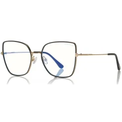 Tom Ford - Blue Block Optical Glasses - Butterfly Metal Optical Glasses - Black - FT5630-B - Optical Glasses - Tom Ford Eyewear - Avvenice