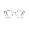 Tom Ford - Blue Block Optical Glasses - Round Metal Optical Glasses - Charcoal - FT5573-B - Optical Glasses - Tom Ford Eyewear - Avvenice