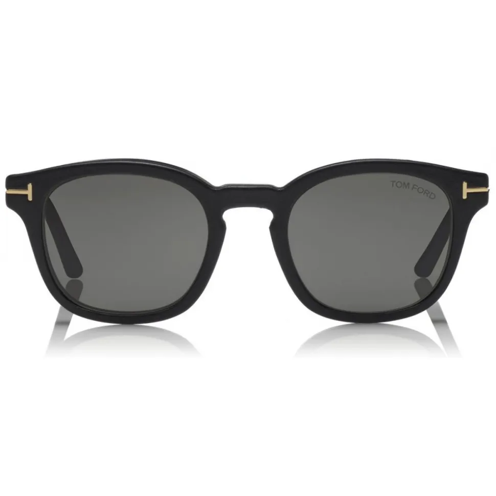 Tom Ford - Blue Block Optical Glasses - Round Optical Glasses - Matte Black - FT5532-B - Optical Glasses - Tom Ford Eyewear - Avvenice