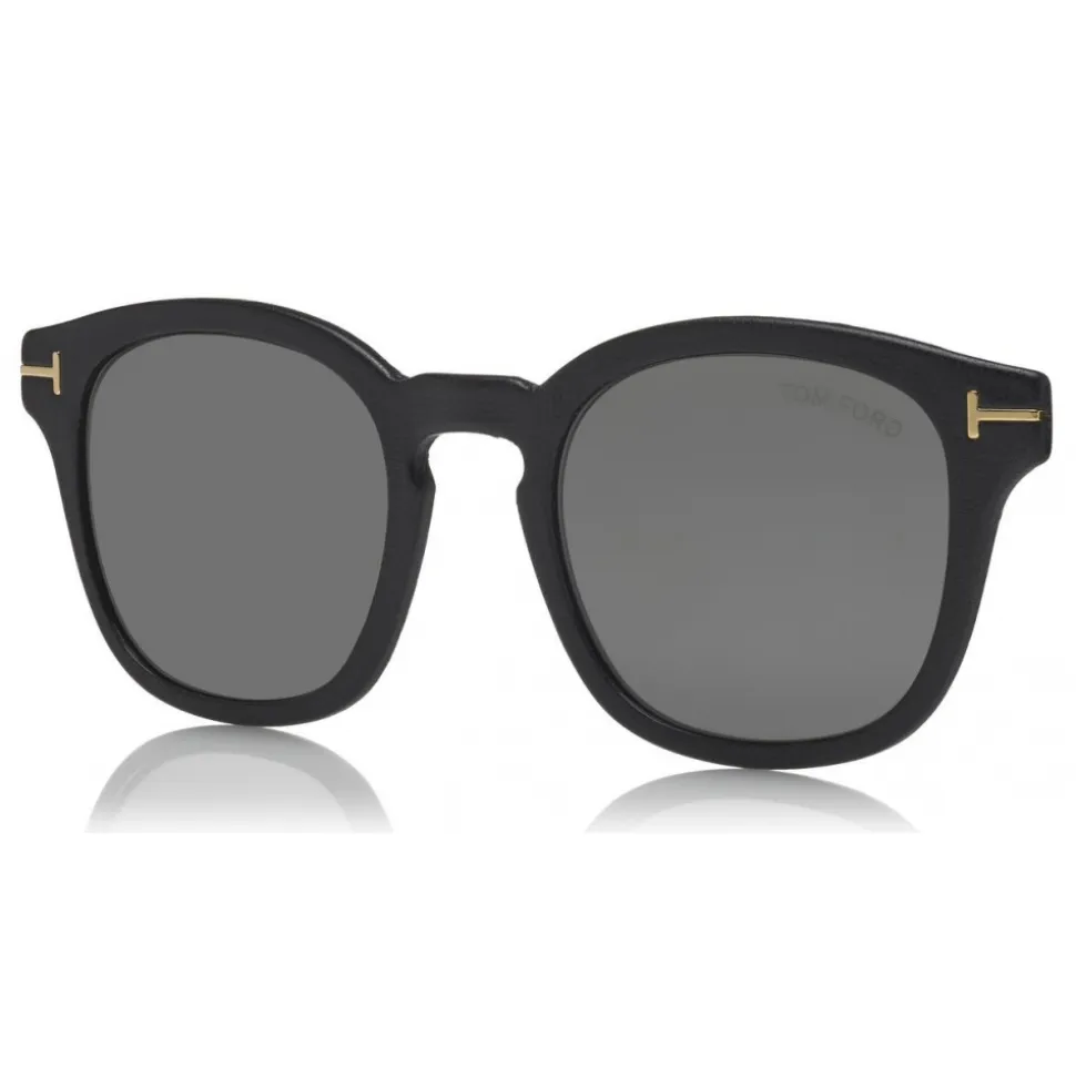 Tom Ford - Blue Block Optical Glasses - Round Optical Glasses - Matte Black - FT5532-B - Optical Glasses - Tom Ford Eyewear - Avvenice